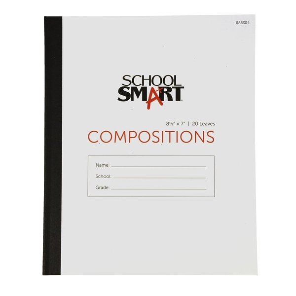 School Smart PAPER COMP BOOK 8.5X7 RED MARGIN 20 SHTS PMMK37125SS-5987